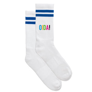 Sportsocken "OIDA bunt" von meinherzschlag – Produktbild 2 von 6.