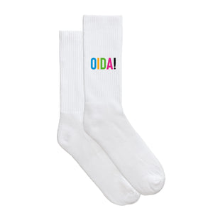 Sportsocken "OIDA bunt" von meinherzschlag – Produktbild 5 von 6.