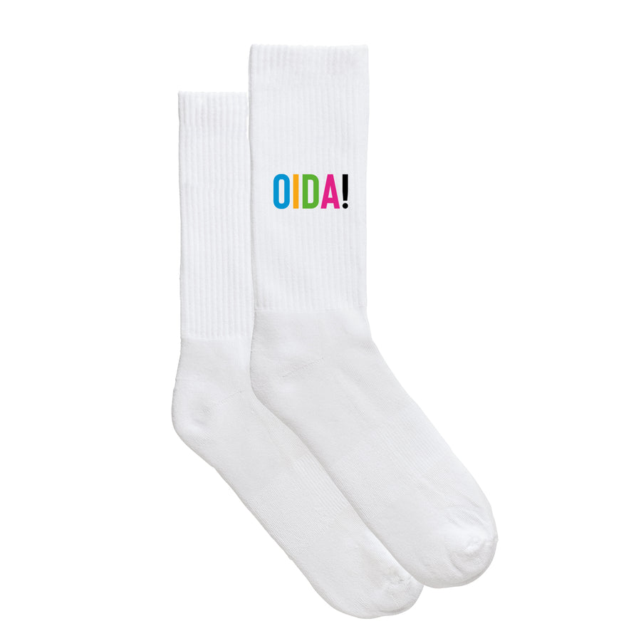 Sportsocken "OIDA bunt" von meinherzschlag – Produktbild 5 von 6.