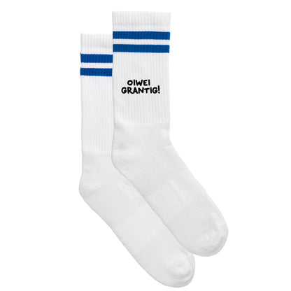 Sportsocken "oiwei grantig"