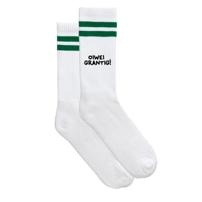 Sportsocken "oiwei grantig"