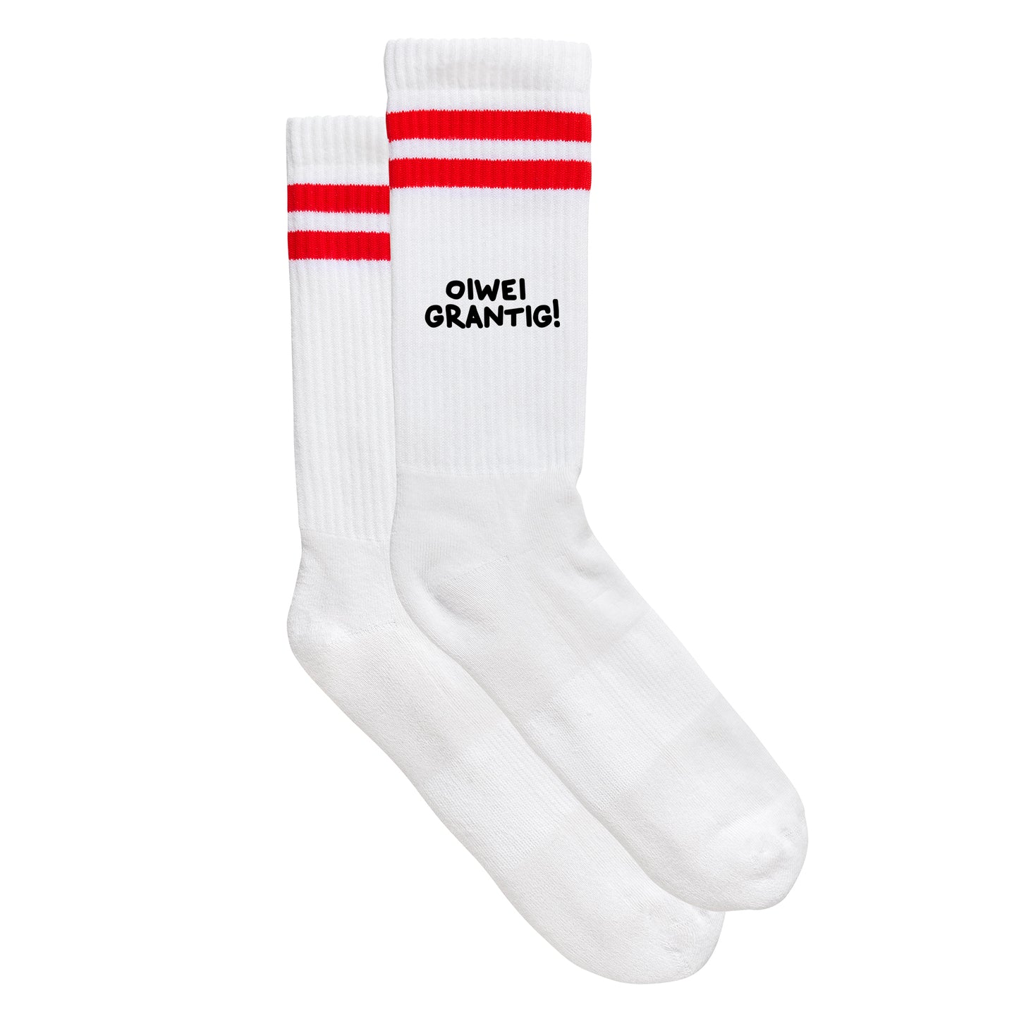 Sportsocken "oiwei grantig"