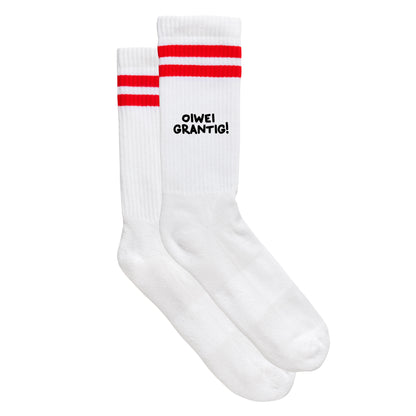 Sportsocken "oiwei grantig"