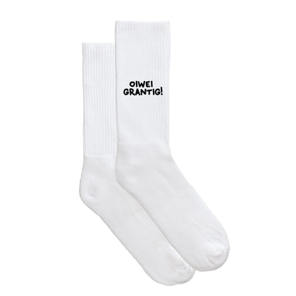 Sportsocken "oiwei grantig"