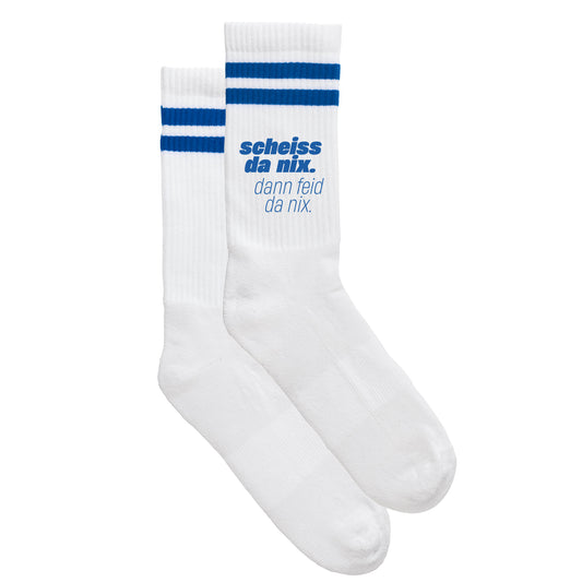 Sportsocken "Scheiss da nix" - meinherzschlag.de