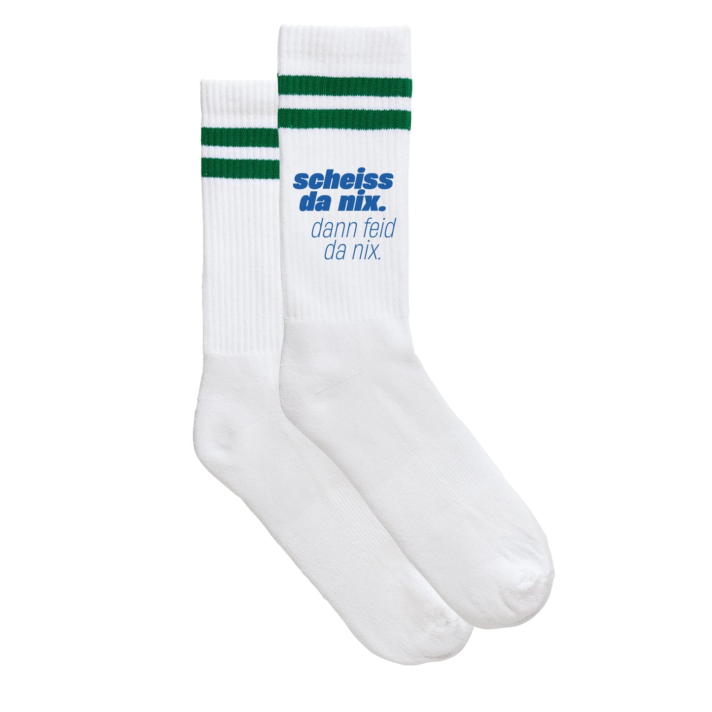 Sportsocken "Scheiss da nix" - meinherzschlag.de
