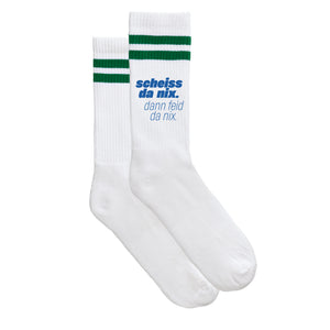 Sportsocken "Scheiss da nix" - meinherzschlag.de