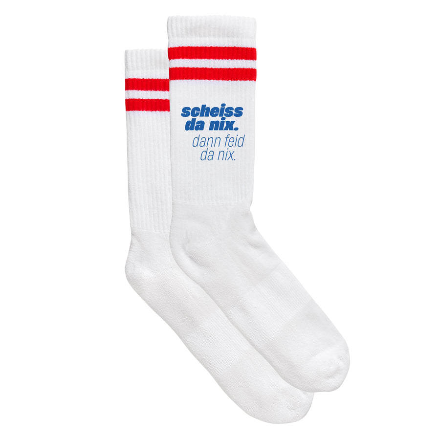 Sportsocken "Scheiss da nix" - meinherzschlag.de