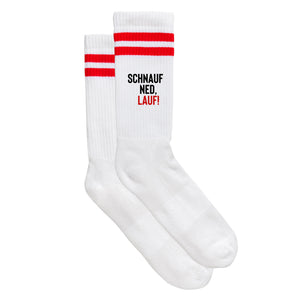 Sportsocken "Schnauf ned, lauf!" von meinherzschlag – Produktbild 5 von 6.