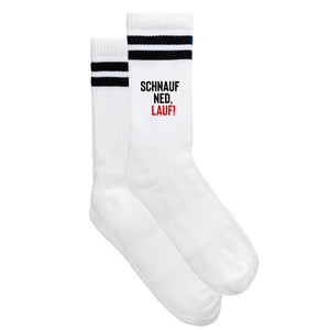 Sportsocken "Schnauf ned, lauf!" von meinherzschlag – Produktbild 6 von 6.
