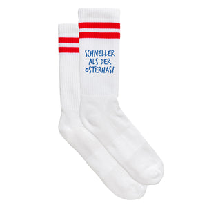 Sportsocken "Schneller als der Osterhas!" von meinherzschlag – Produktbild 3 von 6.
