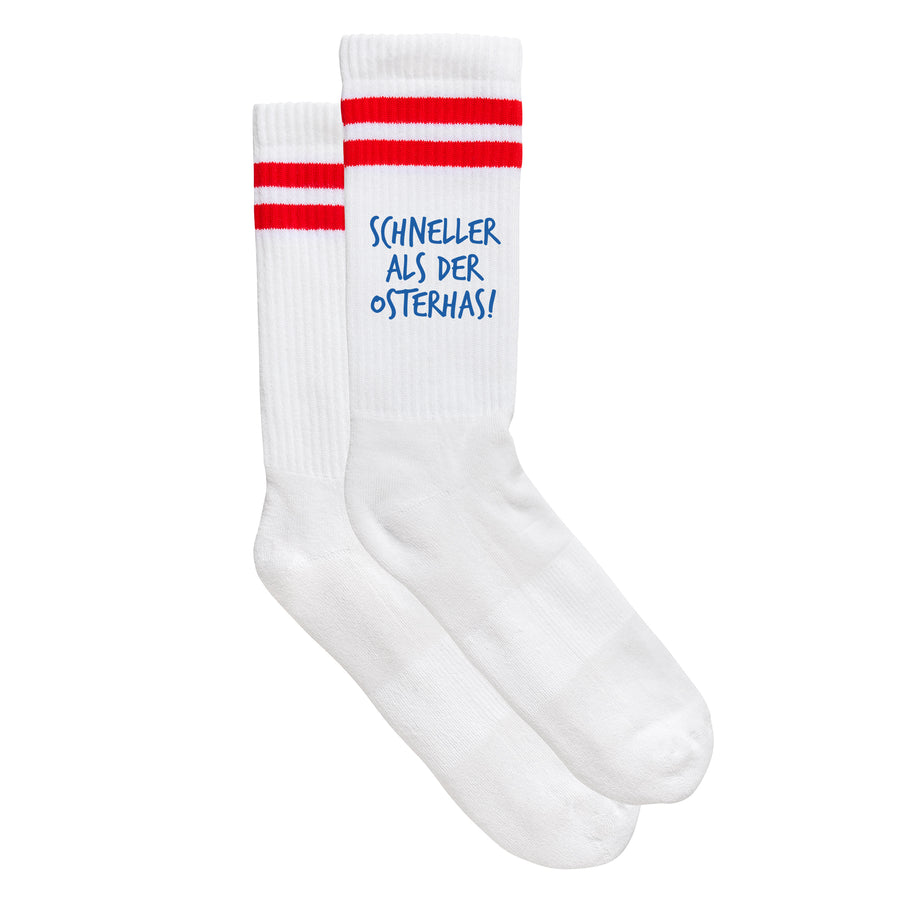 Sportsocken "Schneller als der Osterhas!" von meinherzschlag – Produktbild 3 von 6.