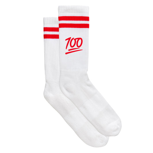 Smiley - Sportsocken "100" - meinherzschlag.de