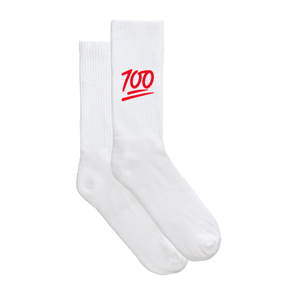Smiley - Sportsocken "100" - meinherzschlag.de