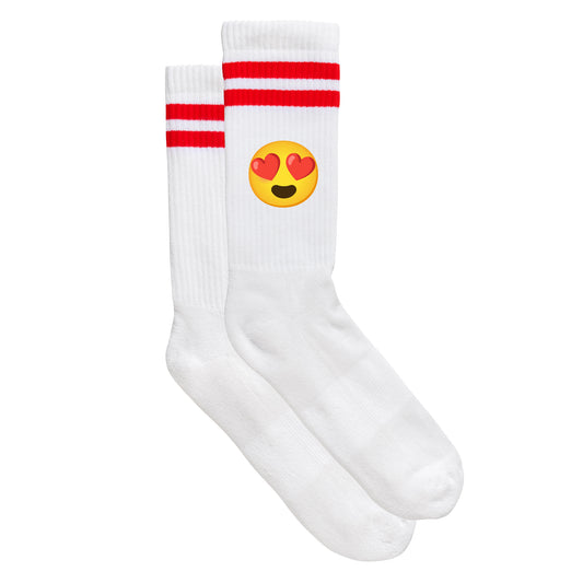 Smiley - Sportsocken "Herzaugen" - meinherzschlag.de