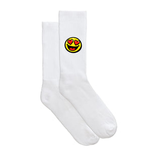 Smiley-Sportsocken "Herzaugen" von meinherzschlag – Produktbild 5 von 6.