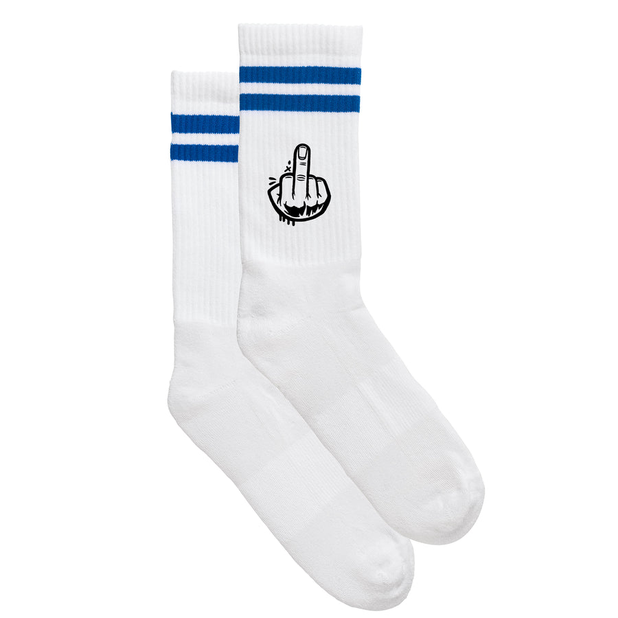 Smiley-Sportsocken "F*ck You!" von meinherzschlag – Produktbild 2 von 6.