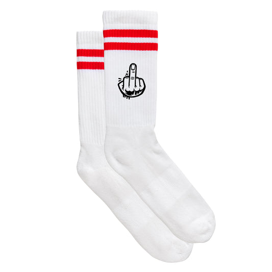 Smiley-Sportsocken "F*ck You!"