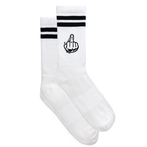 Smiley-Sportsocken "F*ck You!" von meinherzschlag – Produktbild 4 von 6.