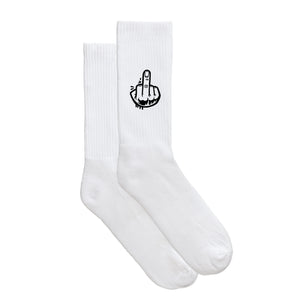 Smiley-Sportsocken "F*ck You!" von meinherzschlag – Produktbild 5 von 6.