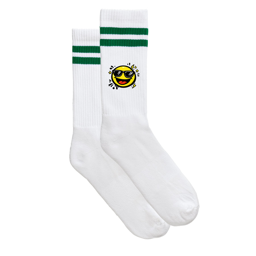 Smiley-Sportsocken "Be Cool!" von meinherzschlag – Produktbild 3 von 6.