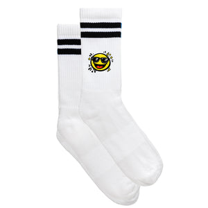 Smiley-Sportsocken "Be Cool!" von meinherzschlag – Produktbild 1 von 6.