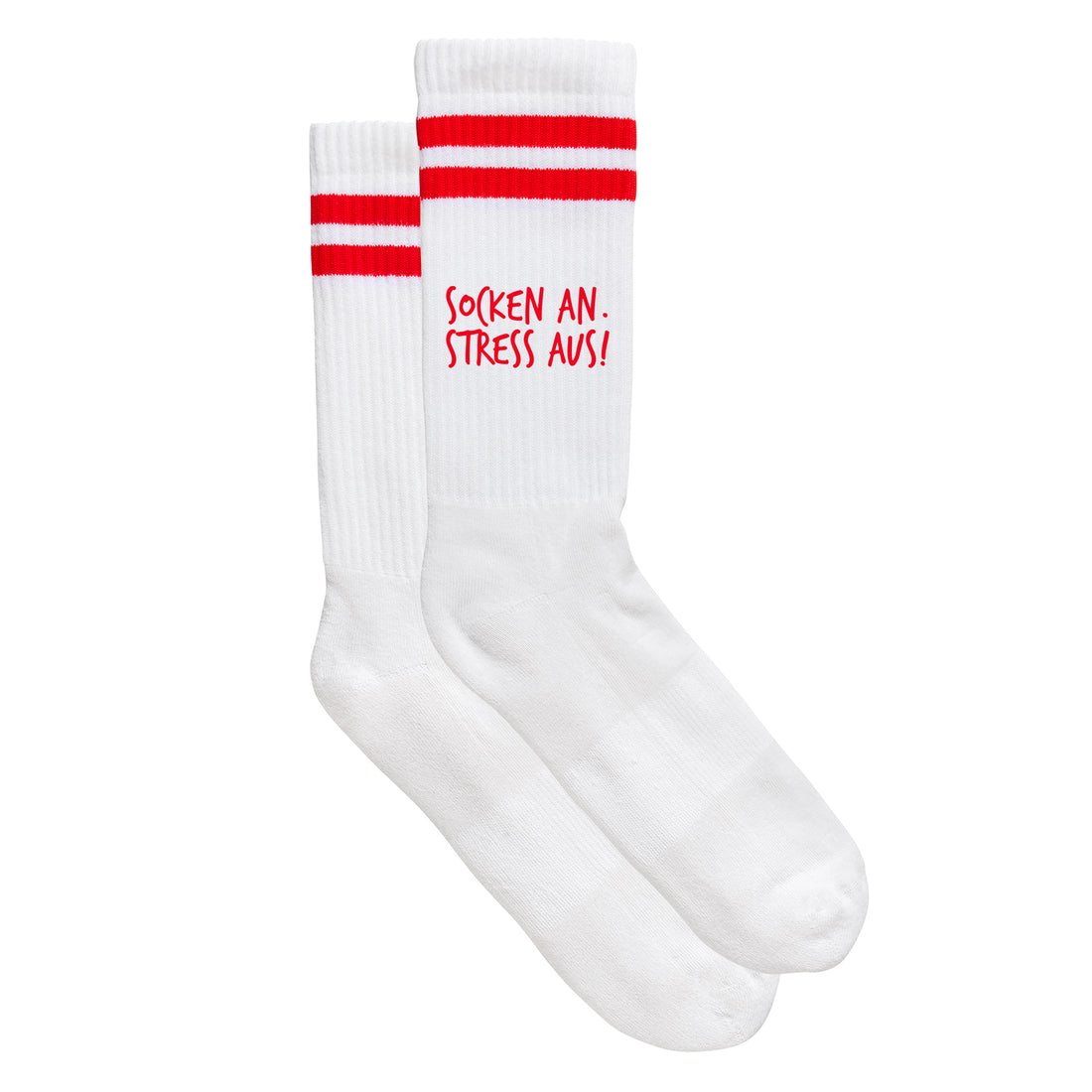 Sportsocken &quot;Socken an. Stress aus.&quot;