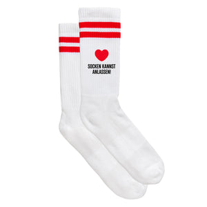 Sportsocken "Socken kannst anlassen" von meinherzschlag – Produktbild 4 von 6.