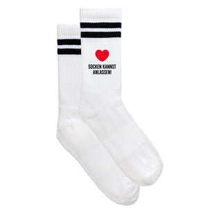 Sportsocken "Socken kannst anlassen" von meinherzschlag – Produktbild 5 von 6.