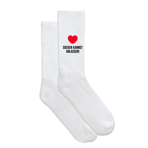 Sportsocken "Socken kannst anlassen" von meinherzschlag – Produktbild 2 von 6.