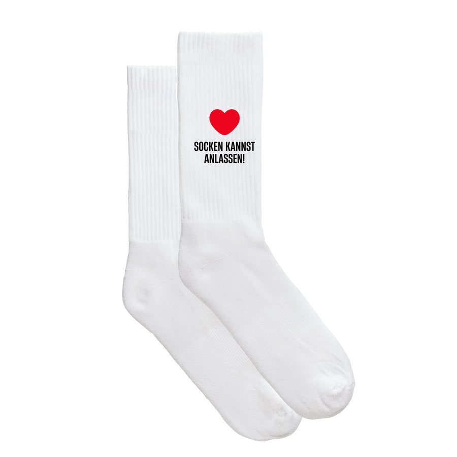 Sportsocken "Socken kannst anlassen" von meinherzschlag – Produktbild 2 von 6.