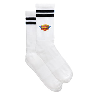 Sportsocken "Super Mama" von meinherzschlag – Produktbild 1 von 6.