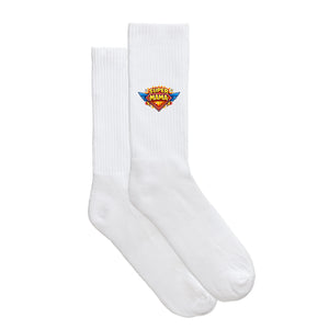 Sportsocken "Super Mama" von meinherzschlag – Produktbild 5 von 6.
