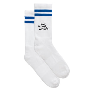 Sportsocken "Wer bremst, verliert!"