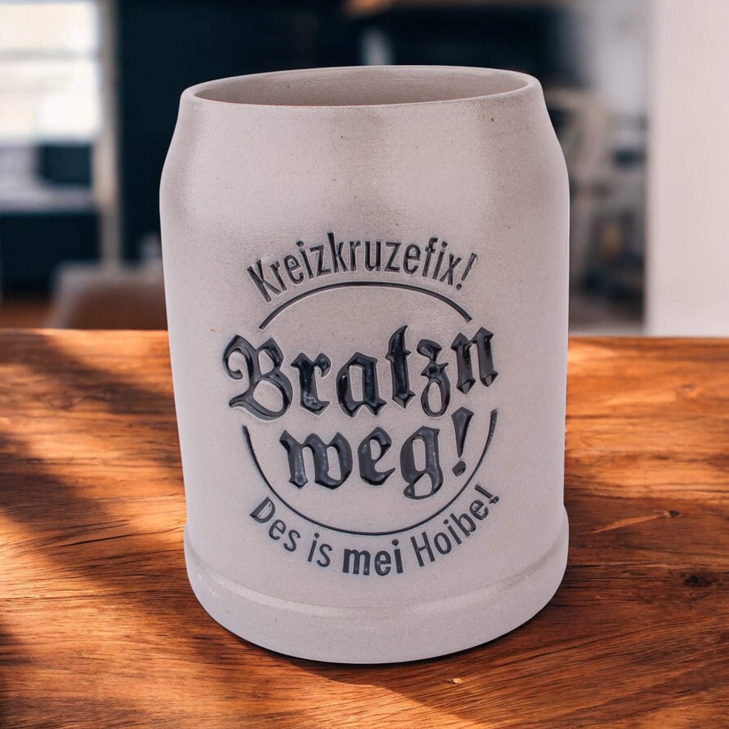 Steinkrug "Bratzn weg!" - meinherzschlag.de