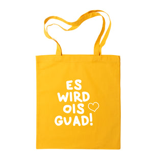 Tasche "Es wird ois guad!" von meinherzschlag – Produktbild 4 von 11.