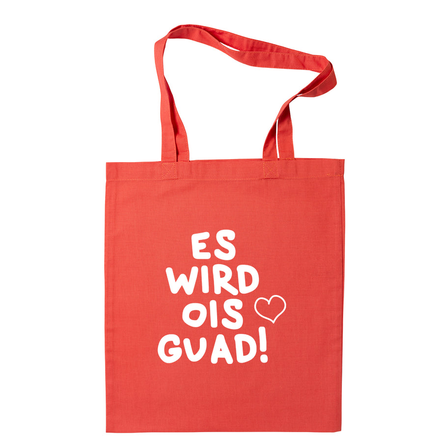 Tasche "Es wird ois guad!" von meinherzschlag – Produktbild 5 von 11.