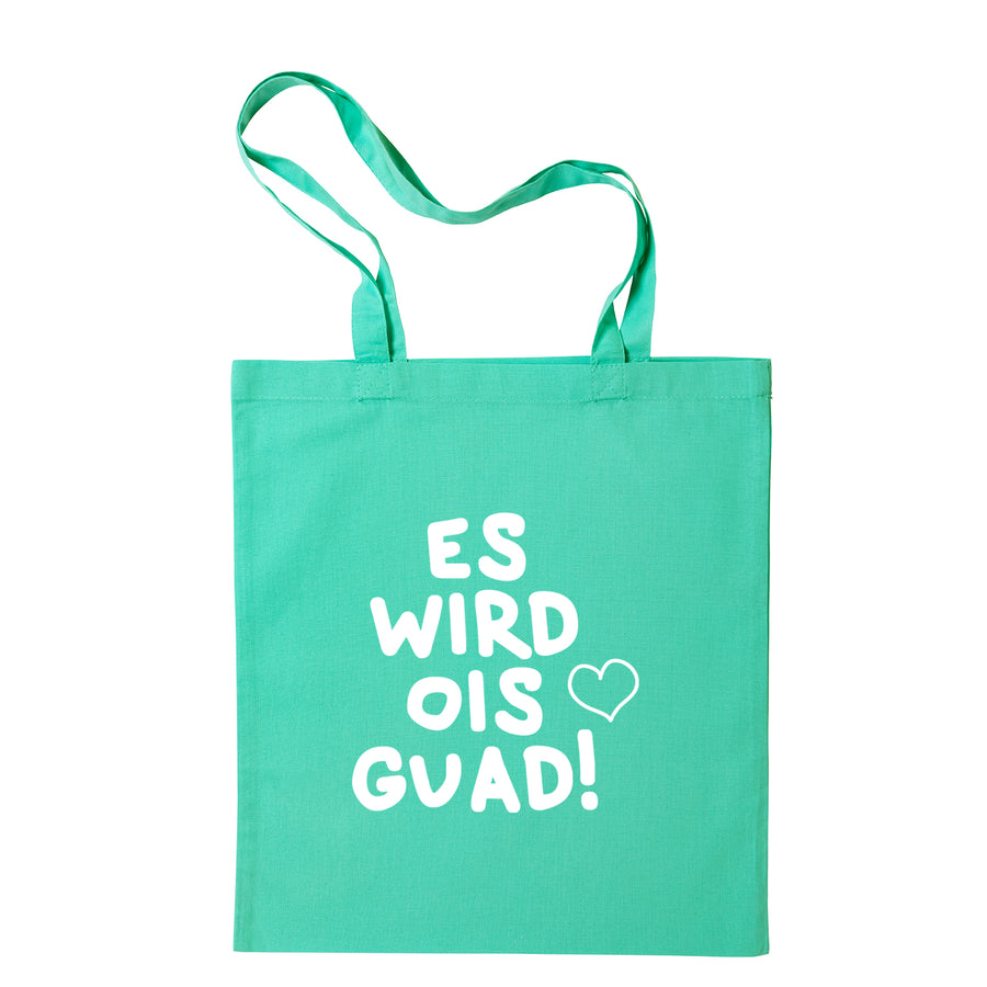 Tasche "Es wird ois guad!" von meinherzschlag – Produktbild 7 von 11.