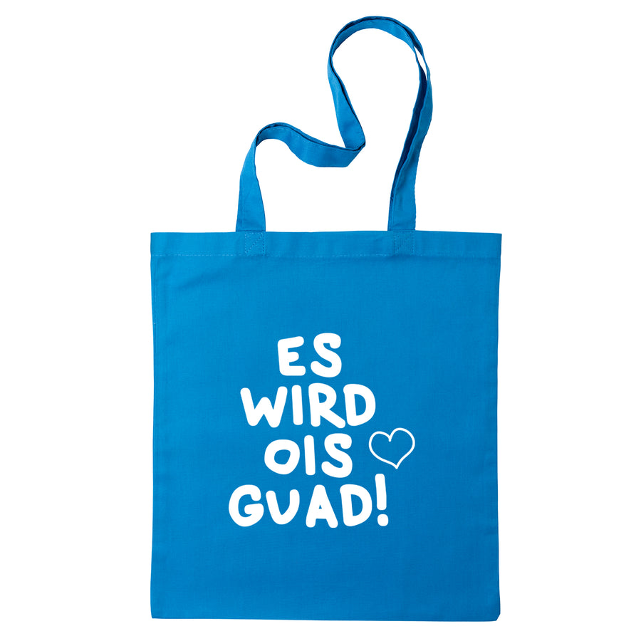 Tasche "Es wird ois guad!" von meinherzschlag – Produktbild 9 von 11.