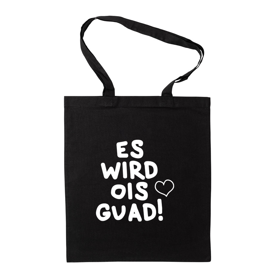 Tasche "Es wird ois guad!" von meinherzschlag – Produktbild 10 von 11.