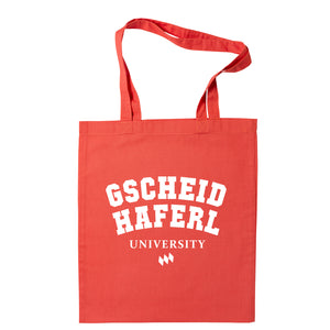 Tasche "Gscheidhaferl University" - meinherzschlag.de