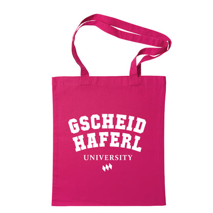 Tasche "Gscheidhaferl University" - meinherzschlag.de