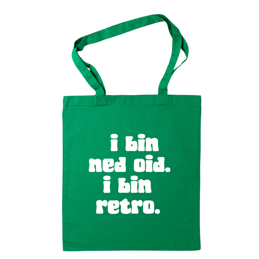 Tasche "I bin ned oid. I bin retro." - meinherzschlag.de
