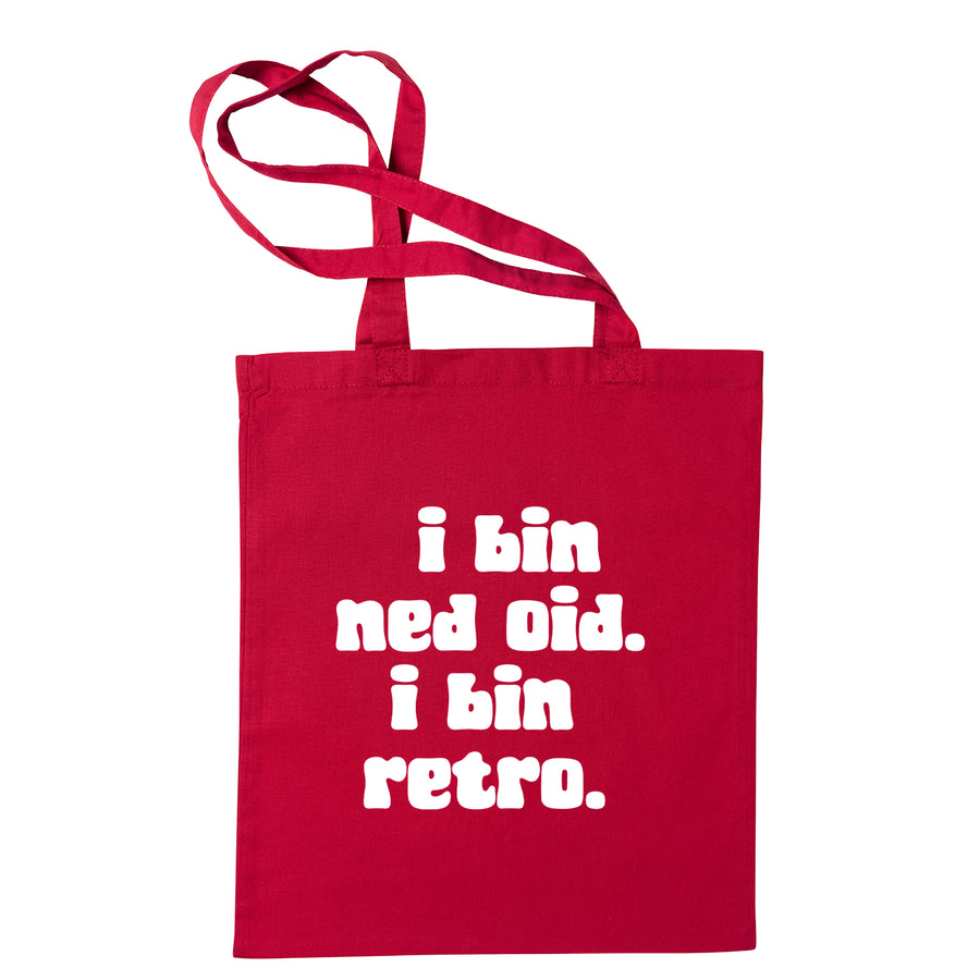 Tasche "I bin ned oid. I bin retro." - meinherzschlag.de