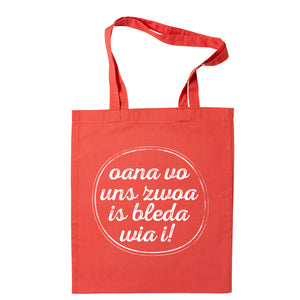 Tasche "Oana vo uns zwoa" - meinherzschlag.de