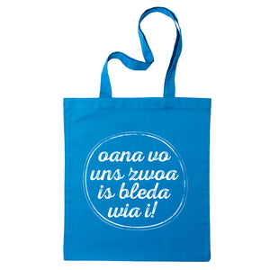 Tasche "Oana vo uns zwoa" - meinherzschlag.de