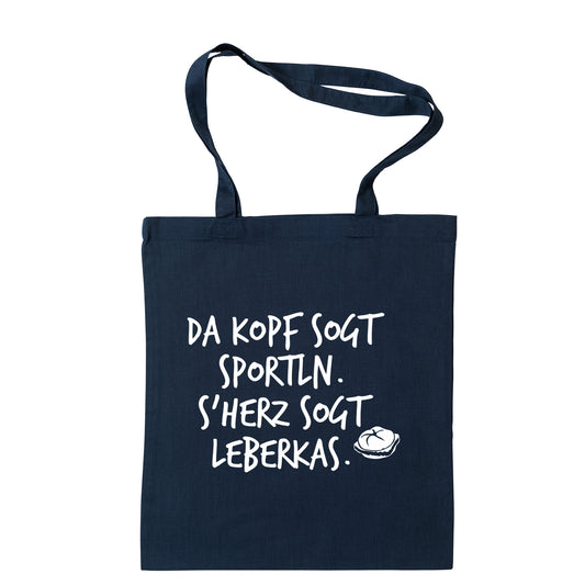 Tasche "s'Herz sogt Leberkas" - meinherzschlag.de
