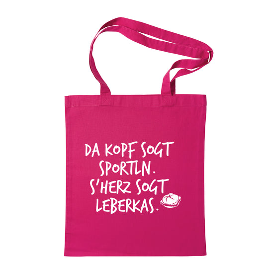 Tasche "s'Herz sogt Leberkas" - meinherzschlag.de