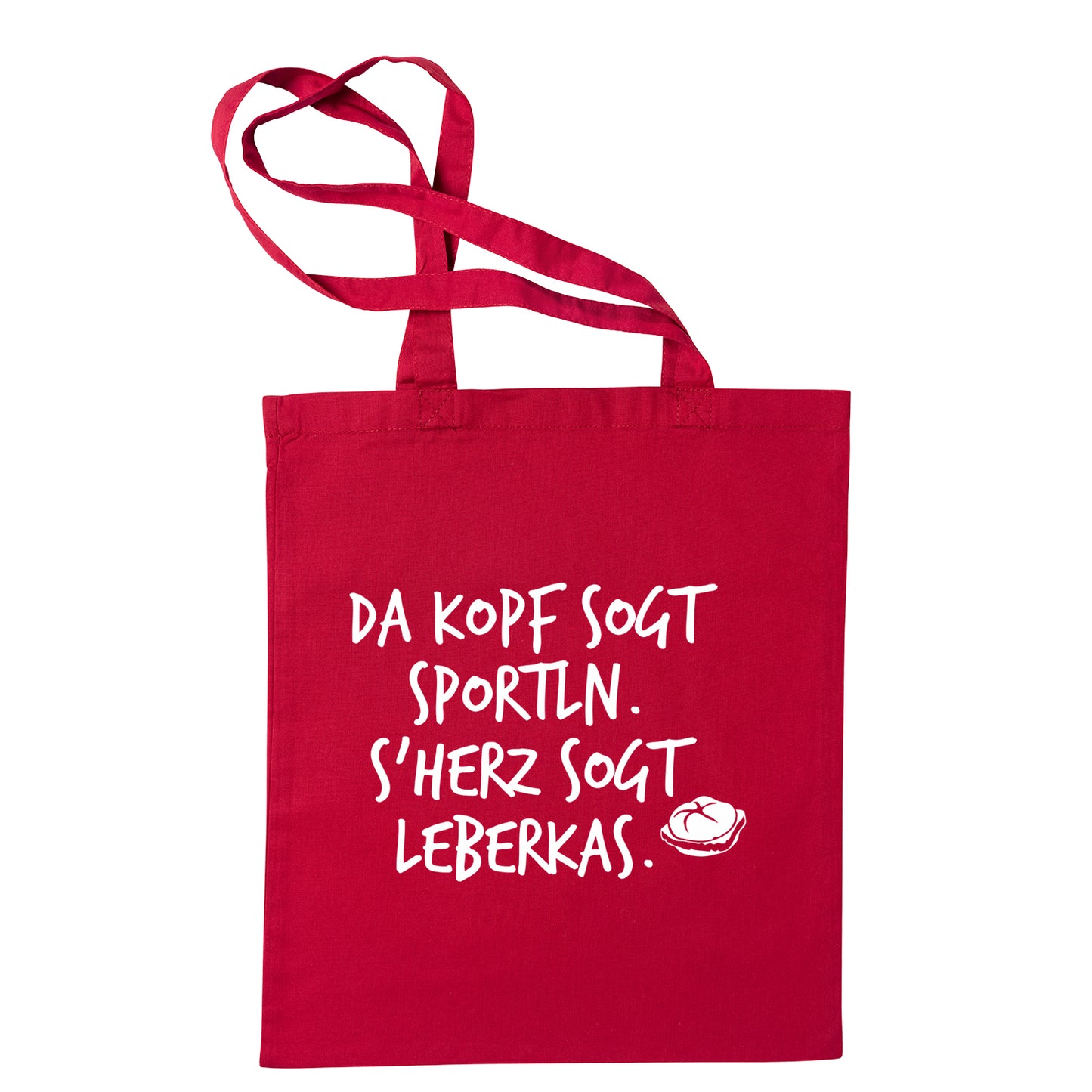 Tasche "s'Herz sogt Leberkas" - meinherzschlag.de