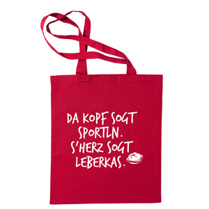 Tasche "s'Herz sogt Leberkas" - meinherzschlag.de